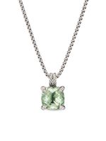 David Yurman collier Châtelaine en argent sterling serti de quartz prase et de diamants - Vert