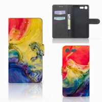 Hoesje Sony Xperia XZ Premium Watercolor Dark