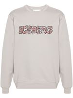 Iceberg sweat à fleurs brodées - Tons neutres - thumbnail