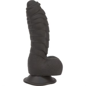 Addiction - Ben Siliconen Geribbelde Dildo met Zuignap 18 cm