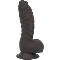 Addiction - Ben Siliconen Geribbelde Dildo met Zuignap 18 cm - thumbnail