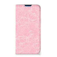 iPhone 14 Pro Max Smart Cover White Flowers - thumbnail