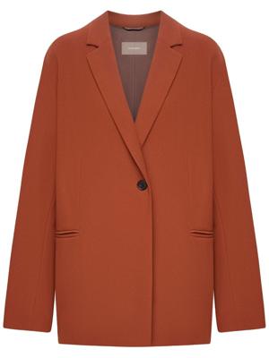 12 STOREEZ Blazer met enkele rij knopen - Oranje