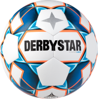 Derbystar Voetbal Stratos V20 Light Wit blauw oranje 1037 - thumbnail