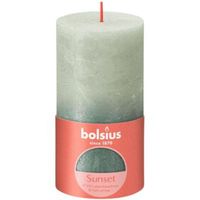 Bolsius Kaars 130X68cm Fading Groen Blauw