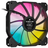 Corsair SP140 RGB ELITE Computer behuizing Ventilator 14 cm Zwart 2 stuk(s) - thumbnail