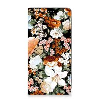 Smart Cover voor Samsung Galaxy S23 Dark Flowers - thumbnail