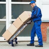 Steekwagen Transportwagen Aluminium met 2 Handgrepen en 6 Wielen Trapsteekwagen Steekwagen voor Vracht Magazijn Garage