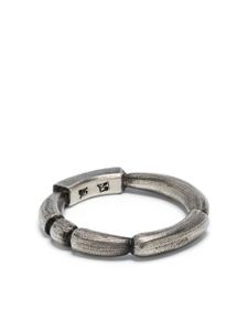 WERKSTATT:MÜNCHEN bague à détail gravé - Argent