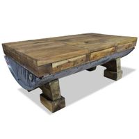 Salontafel 90x50x35 cm massief gerecycled hout