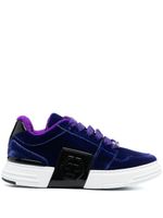 Philipp Plein baskets en velours à lacets - Violet - thumbnail