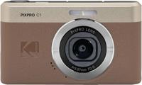 KODAK Pixpro C1 – ultracompacte digitale camera | 13 MP BSI CMOS, 4x zoom, 2,8 inch LCD-scherm, LED-flitser – Marron