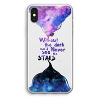 Stars quote: iPhone X Transparant Hoesje - thumbnail