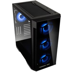 Kolink Kolink Observatory Z ARGB Midi-Tower - schwarz Midi-tower Behuizing, Gaming-behuizing Zwart 4 voorgeïnstalleerde LED-ventilators, Zijvenster, Stoffilter