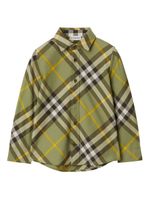 Burberry Kids chemise en coton à motif Vintage Check - Vert - thumbnail