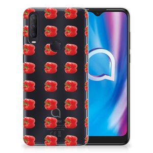 Alcatel 1S (2020) Siliconen Case Paprika Red