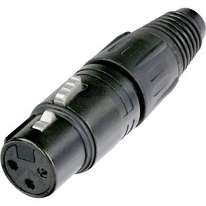 Neutrik NC3FX-BAG XLR-connector Bus, recht Aantal polen: 3 Zwart 1 stuk(s)