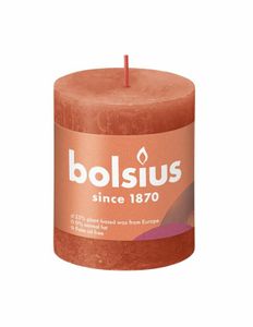 Bolsius Rustiko Shine kaars Cylinder Oranje 1 stuk(s)