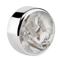 Disc for 1.6mm pins met Mother Of Pearl Design Chirurgisch staal 316L Balletjes, staafjes en meer - thumbnail