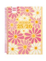 Finocam - Diva-kalender 2025/2026, weekoverzicht, landschapsformaat, september 2025 - juni 2026 (onderwijsjaar), juli en augustus als overzicht, Spaanse lente