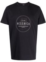 Peserico t-shirt en coton à logo imprimé - Bleu - thumbnail