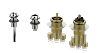 Wiesbaden Bib inbouwdeel thermostaatkraan badrand 4-gats