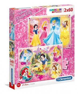 Clementoni Disney Princess legpuzzel 2 puzzels 60 stukjes