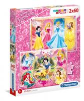 Clementoni Disney Princess legpuzzel 2 puzzels 60 stukjes