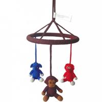 natureZOO Circle Mobile - Mr. Elephant, Mr. Monkey and Mrs. Orangutan hangend babyspeelgoed