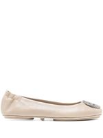 Tory Burch ballerines Minnie en cuir - Tons neutres - thumbnail