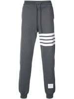 Thom Browne pantalon de jogging à détail rayé - Gris