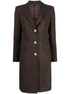 Tagliatore tartan-pattern midi coat - Noir