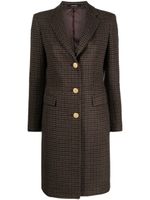 Tagliatore manteau mi-long à motif tartan - Noir