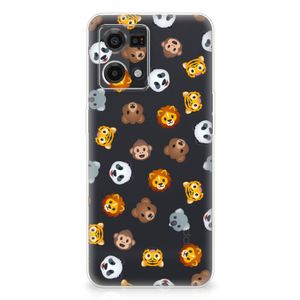 TPU bumper voor OPPO Reno7 4G Dieren Emojis