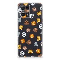 TPU bumper voor OPPO Reno7 4G Dieren Emojis - thumbnail