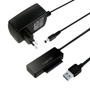 LogiLink AU0050 basisstation voor opslagstations USB 3.2 Gen 1 (3.1 Gen 1) Type-A Zwart