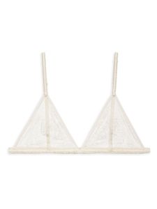 ANINE BING soutien-gorge Maddy à dentelle fleurie - Tons neutres