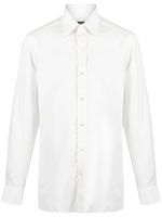 TOM FORD pointed-collar long-sleeve shirt - Blanc - thumbnail