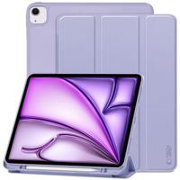 iPad Air 13 (2024) Tech-Protect SmartCase Pen Tri-Fold Folio Hoesje - Lilla