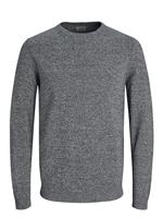 JACK & JONES Pullover trui heren Jjebasic Knit Crew Neck Noos , Blauw (Navy Blazer Detail: Twisted With Jet Stream) , S
