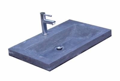 Lambini Designs Novara wastafel natuursteen 60cm met kraangat Lambini Designs Novara wastafel natuursteen 60cm met kraangat
