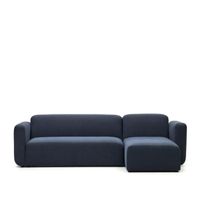 Kave Home Loungebank Neom Links/Rechts - Donkerblauw