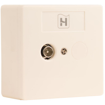 Hirschmann Wandcontactdoos voor TV Enkelgats AOP VZ1 Hirschmann Wandcontactdoos voor TV Enkelgats AOP VZ1