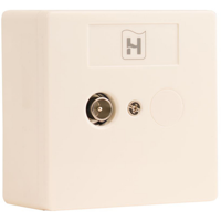 Hirschmann Wandcontactdoos voor TV Enkelgats AOP VZ1