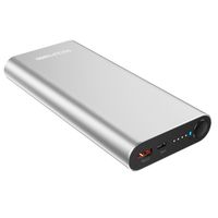 RealPower PB-20000 Powerbank 20000 mAh LiPo Zilver - thumbnail