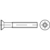 TOOLCRAFT 134415 Verzonken schroeven M4 30 mm Kruiskop Pozidriv DIN 965 Staal Galvanisch verzinkt 1000 stuk(s)