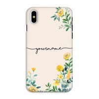 Gele bloemen: iPhone XS Tough Case - thumbnail