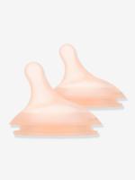 Set van 2 spenen snelle doorstroming (L) voor flesjes Zer0.Zer0 SUAVINEX doorzichtig