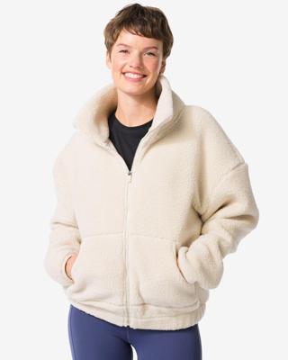 140 Dames Sherpa Jas Creme (creme)