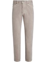 Zegna Roccia marbled straight-leg jeans - Tons neutres